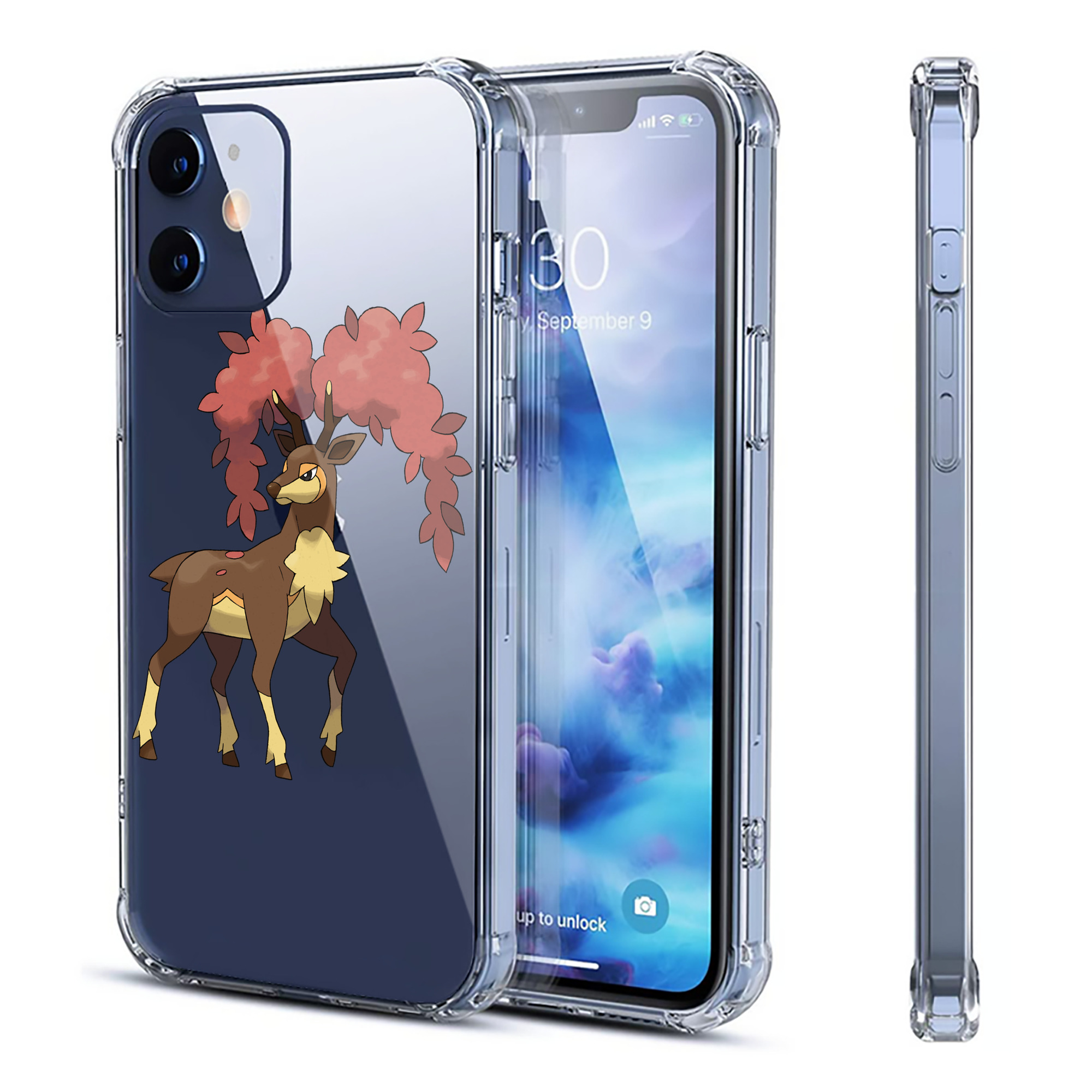 （画像用） ポケットモンスター Pokémon 【iPhone 12シリーズ対応】透明スマホケース（クリアソフトケース）